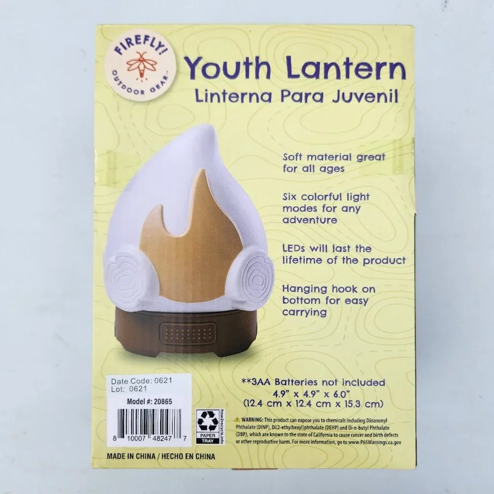 NEW Firefly Fire Lantern Flame Kids Outdoor Night Light Camping LED Multi Color
